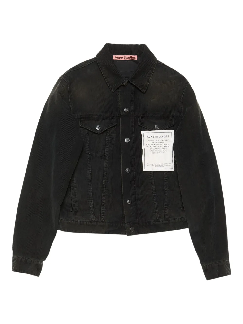

Джинсовая куртка на пуговицах Acne Studios, черный
