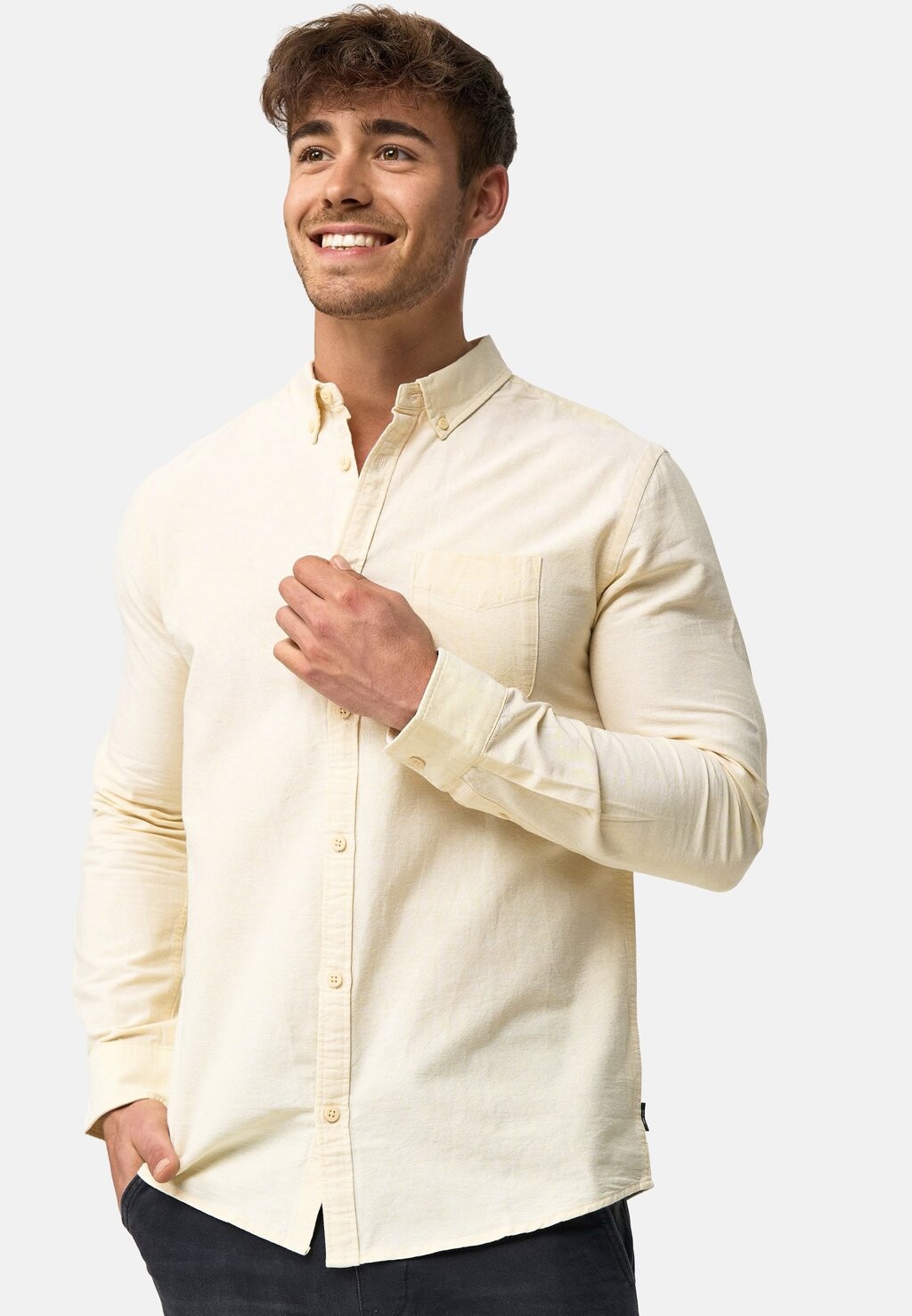 

Рубашка LANGARM KEPNER INDICODE JEANS, цвет anise flower