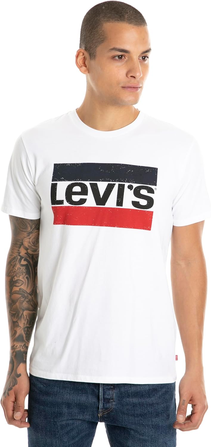 

Мужская футболка Levi's стандартного кроя с коротким рукавом, белый