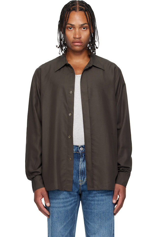 

Our Legacy Коричневая вечерняя рубашка