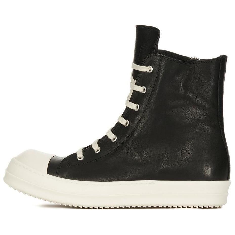 

Высокие кожаные кеды Cargo Basket RICK OWENS, Black