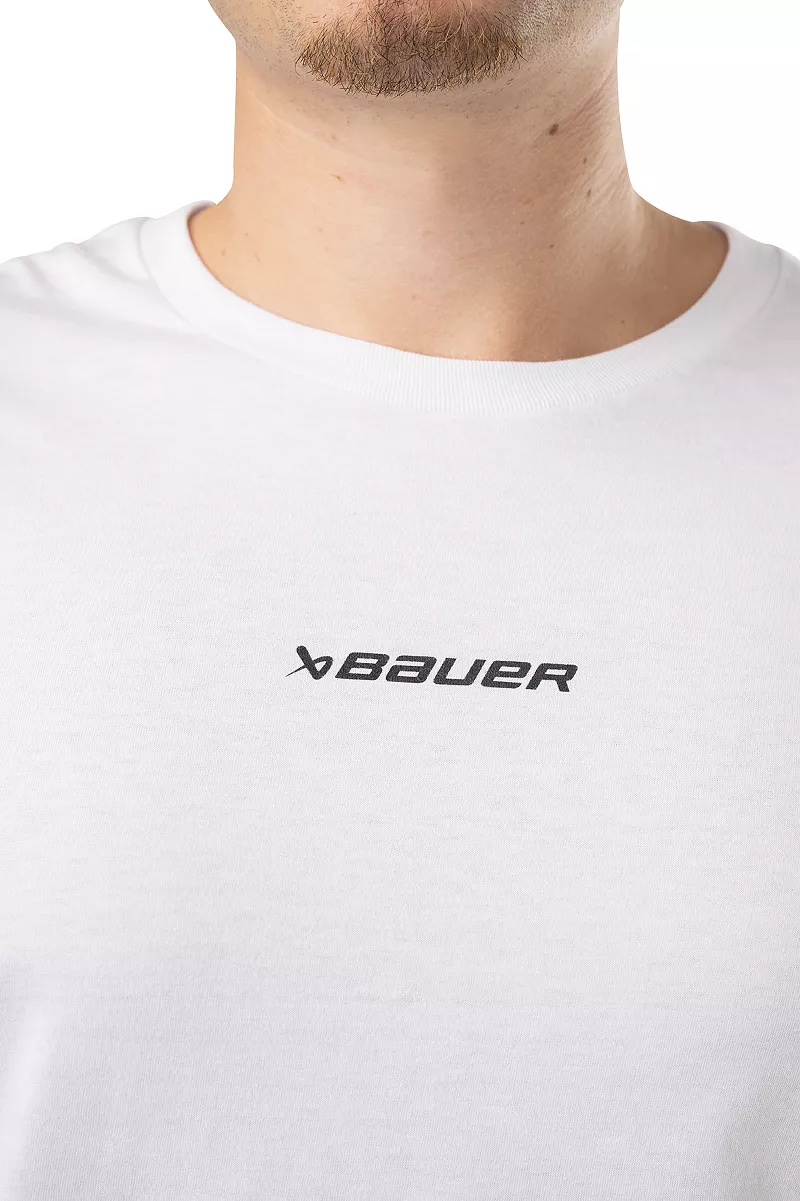 

Футболка Bauer S24 Core на каждый день с короткими рукавами — для пожилые людей, белый