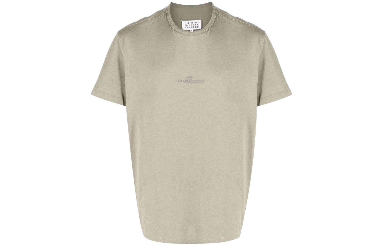 

Футболка мужская пыльно-зеленая Maison Margiela, зеленый
