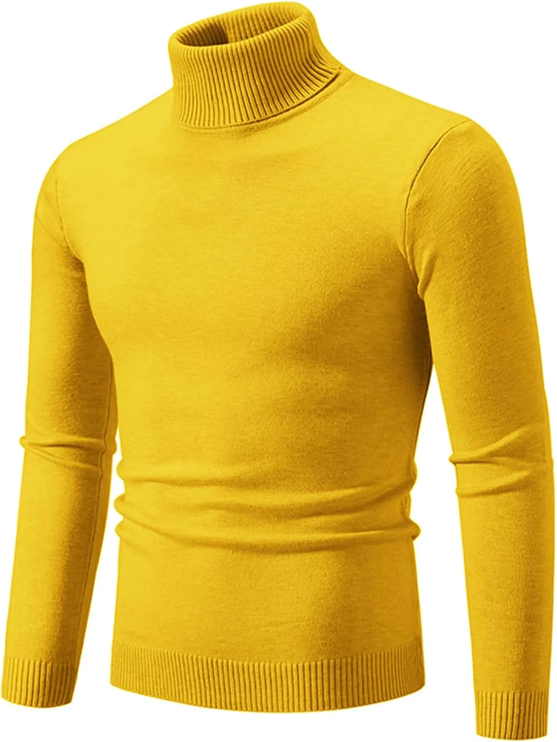 

Мужской свитер Muscularfit Slim Fit легкий с длинным рукавом и воротником-стойкой