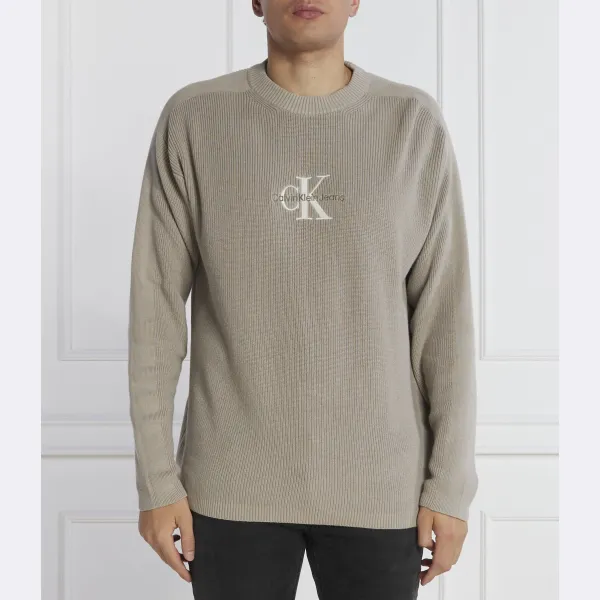 

Свитер свободного кроя Calvin Klein, бежевый