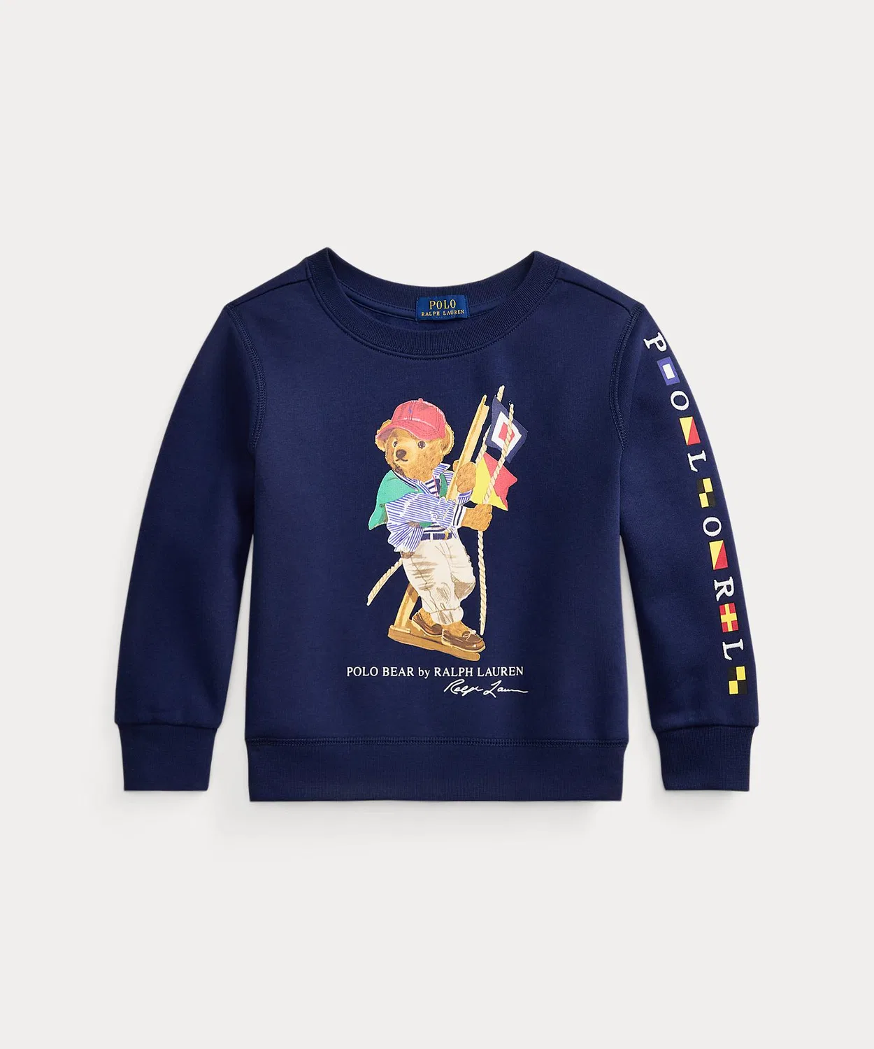 Свитшот с медведем Polo Ralph Lauren, хлопок-полиэстер, тёмно-синий