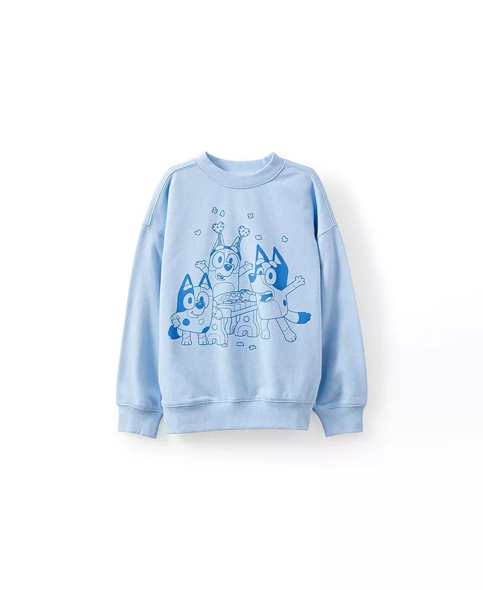 

Толстовка Little Girls Little/Big License Sammy Fleece Crew-Bluey COTTON ON, фиолетовый