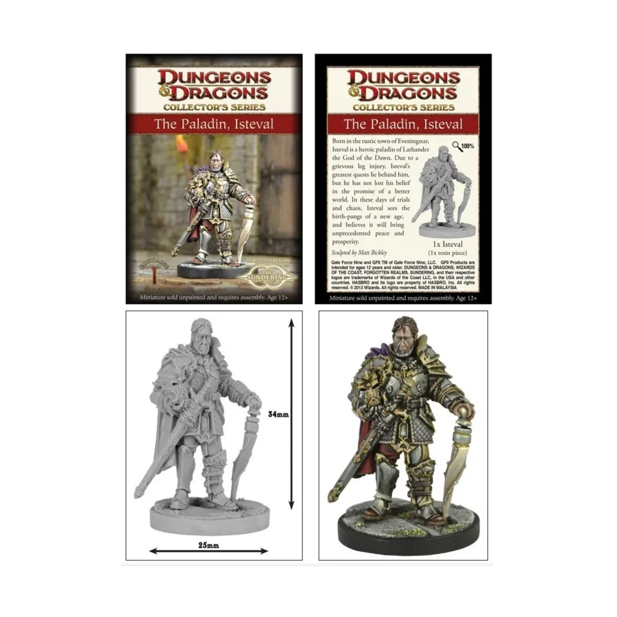 

Паладин Истеваль, The (эксклюзивно для Gen Con), Dungeons & Dragons - Collector's Series Miniatures - Classic & Assorted (5th Edition)