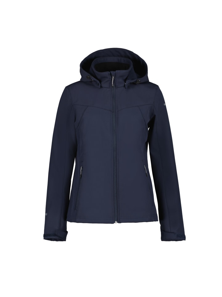 

Куртка софтшелл Icepeak Brenham Softshelljacke mit Kapuze, темно-синий