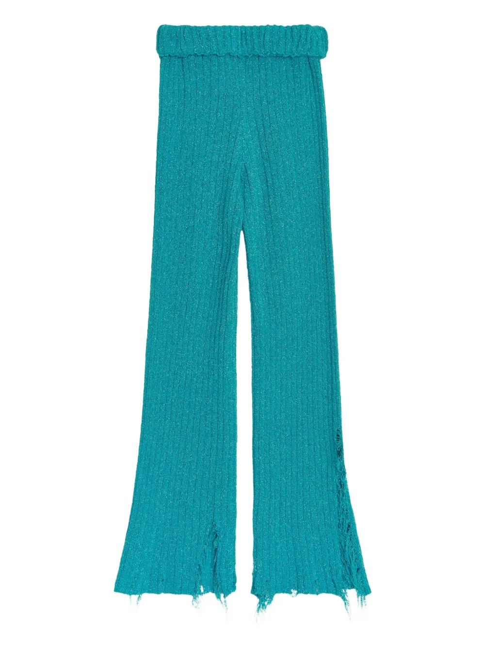 

Широкие брюки с бахромой A Paper Kid, зеленый