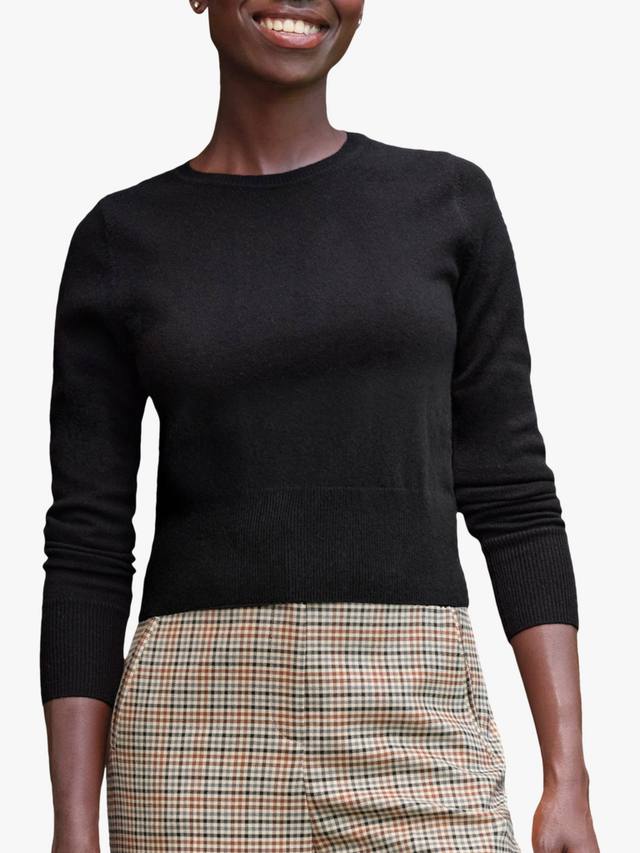 

Кропированный джемпер из чистого кашемира Pure Collection, Black