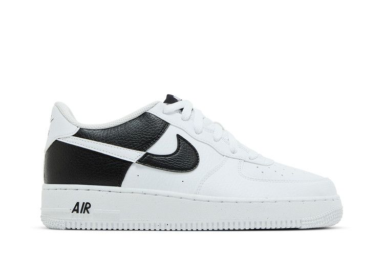 Кроссовки Nike Air Force 1 Next Nature GS 'Split - White Black', белый — фото 2