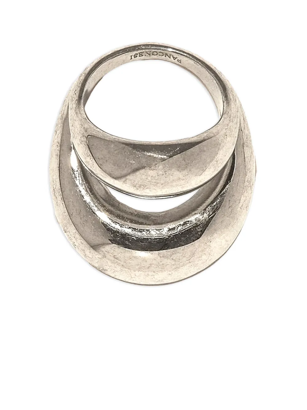 

Кольцо Double Blow Up Panconesi, серебристый