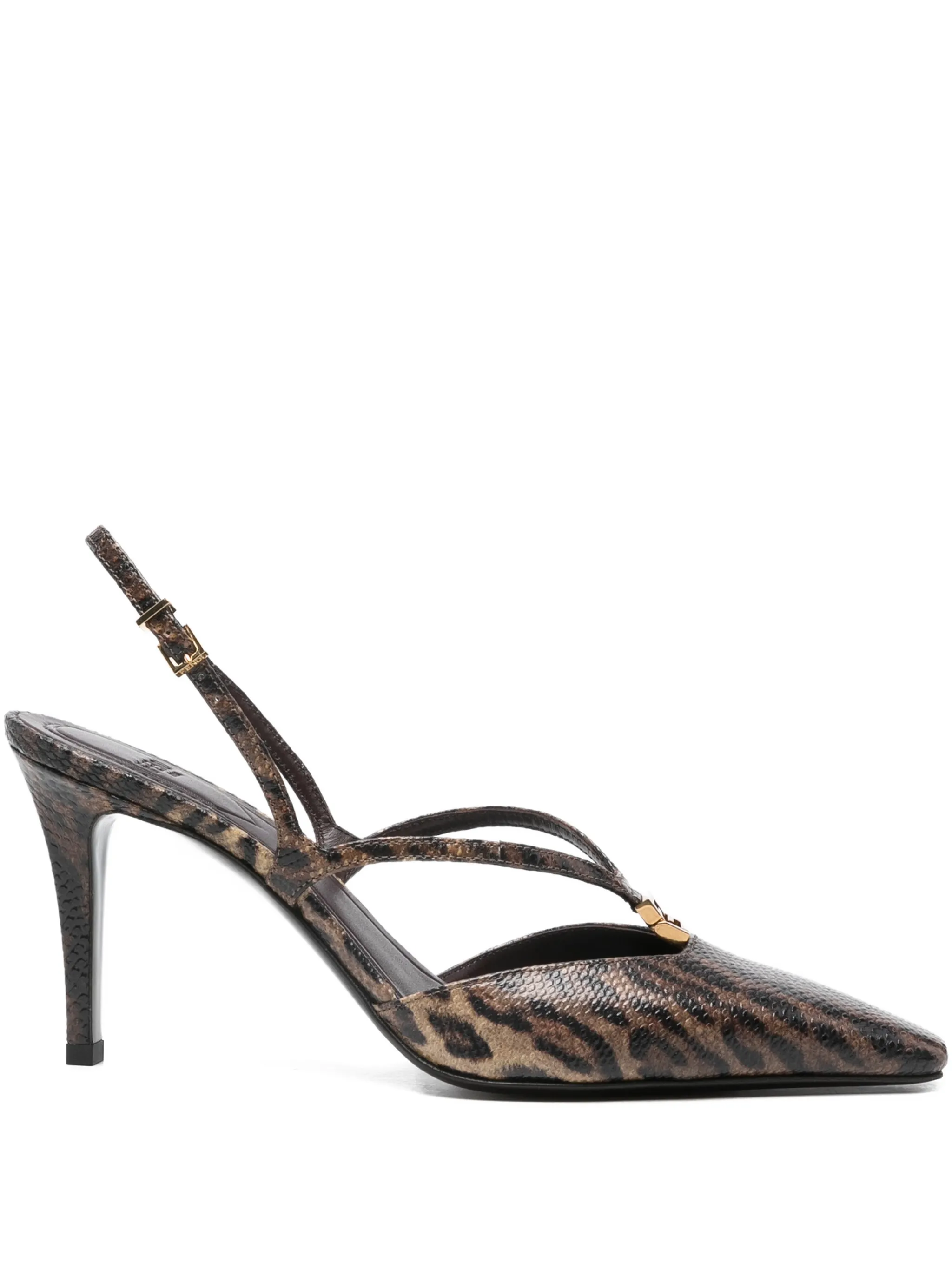 Туфли Fendi FFold 80, коричневый