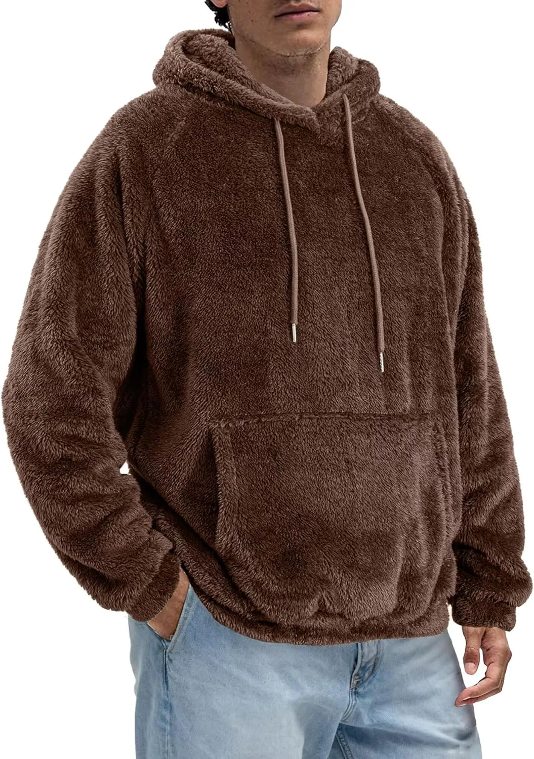 

Мужская толстовка VahRuta с капюшоном и ворсом Sherpa, длинный рукав