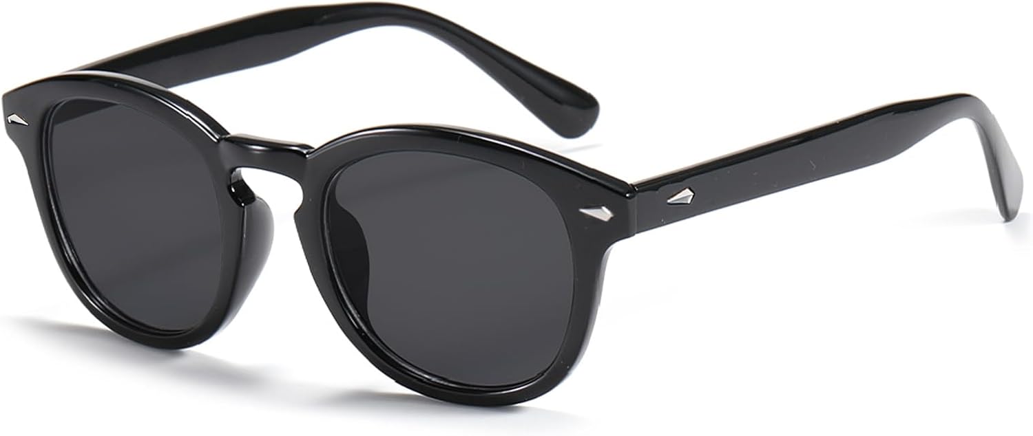 

Ретро круглые и овальные солнцезащитные очки для мужчин и женщин, модные винтажные круглые очки с тонированными линзами, прозрачные, с защитой от УФ-излучения UV400 LIXX, ['Grey Lens']