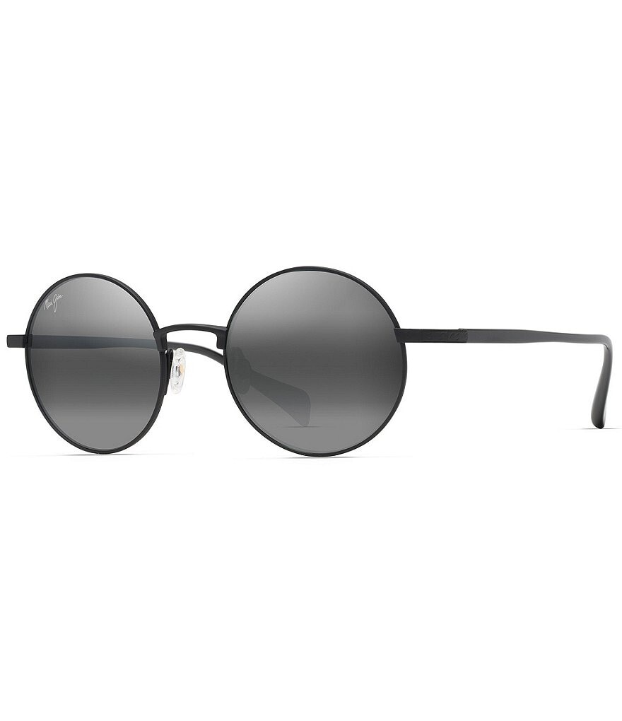 

Круглые солнцезащитные очки унисекс Maui Jim Mokupuni PolarizedPlus2 52 мм, черный
