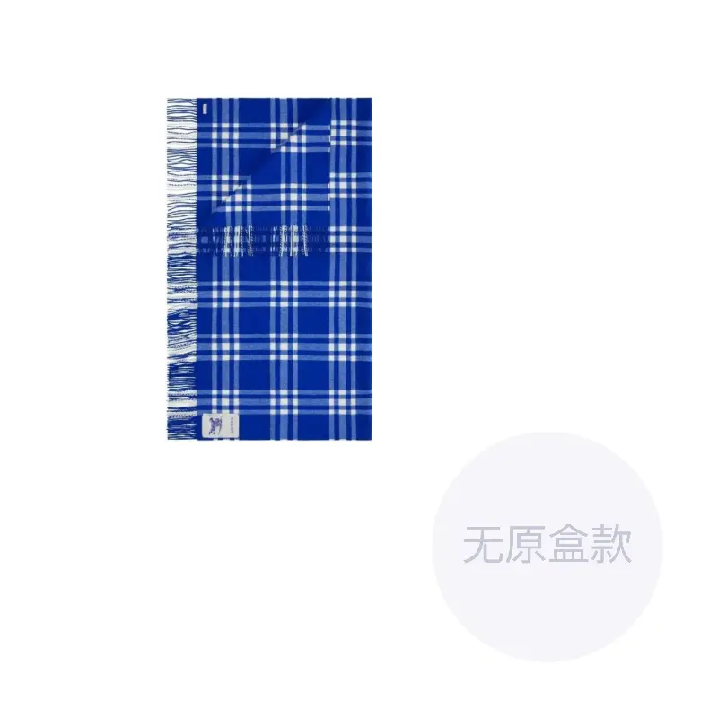 

Burberry Шерстяной, фланелевый вязаный шарф для женщин, синий