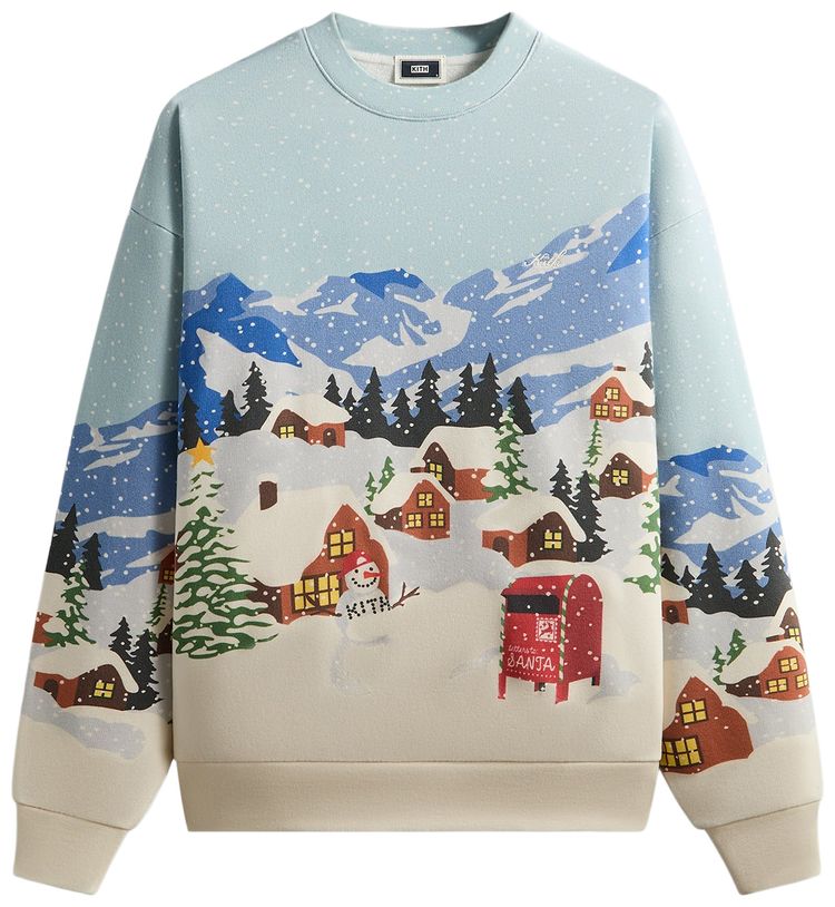 

Толстовка Kith Kithmas Village Nelson Crewneck, мультиколор