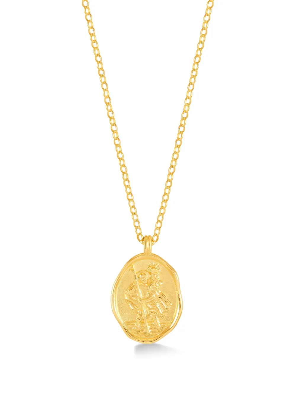 

Колье St Christopher Talisman из желтого золота DOWER AND HALL, золотой