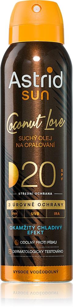 

Солнцезащитное масло Sun Coco Love с сухим солнцезащитным фактором SPF 20+ Astrid, vidutinė apsauga nuo saulės 150 мл
