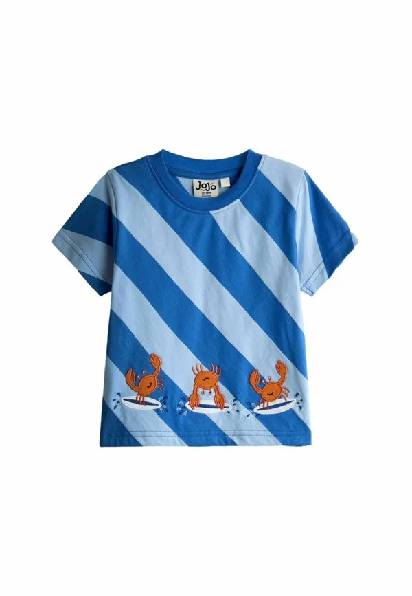 Футболка с аппликацией в стиле сафари stay wild, стандартного кроя. Jojo Maman Bébé, Blue