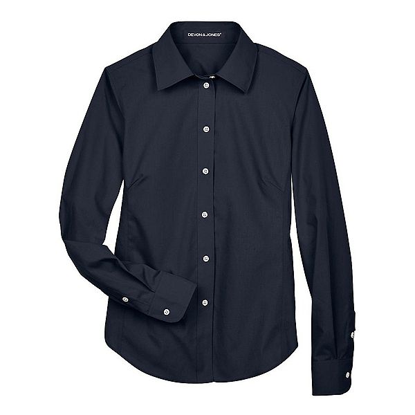 

Женская рубашка из поплина Crown Collection Devon & Jones, Navy
