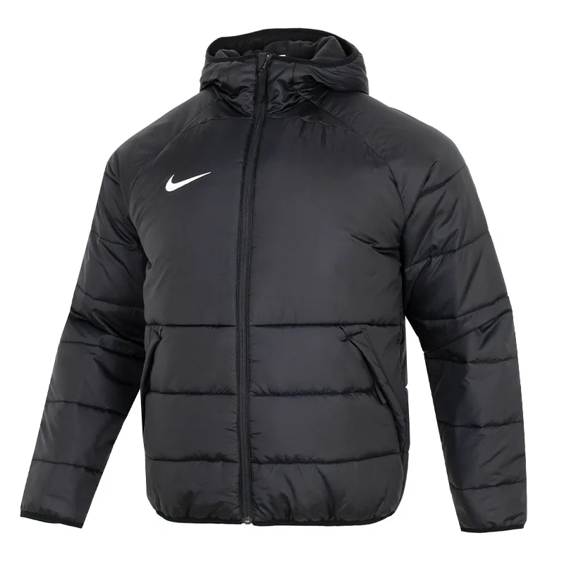 Nike Пуховик мужской черный с капюшоном