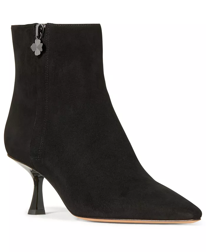 Женские ботильоны Adele Stiletto из замши Kate Spade New York, черный