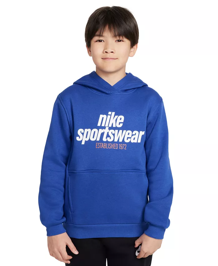 

Толстовка с капюшоном Big Kids Sportswear Club Fleece Nike, синий