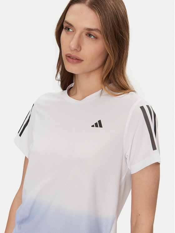 Техническая футболка стандартный крой Own the Run Colorblock JC9889 Adidas, белый — фото 4
