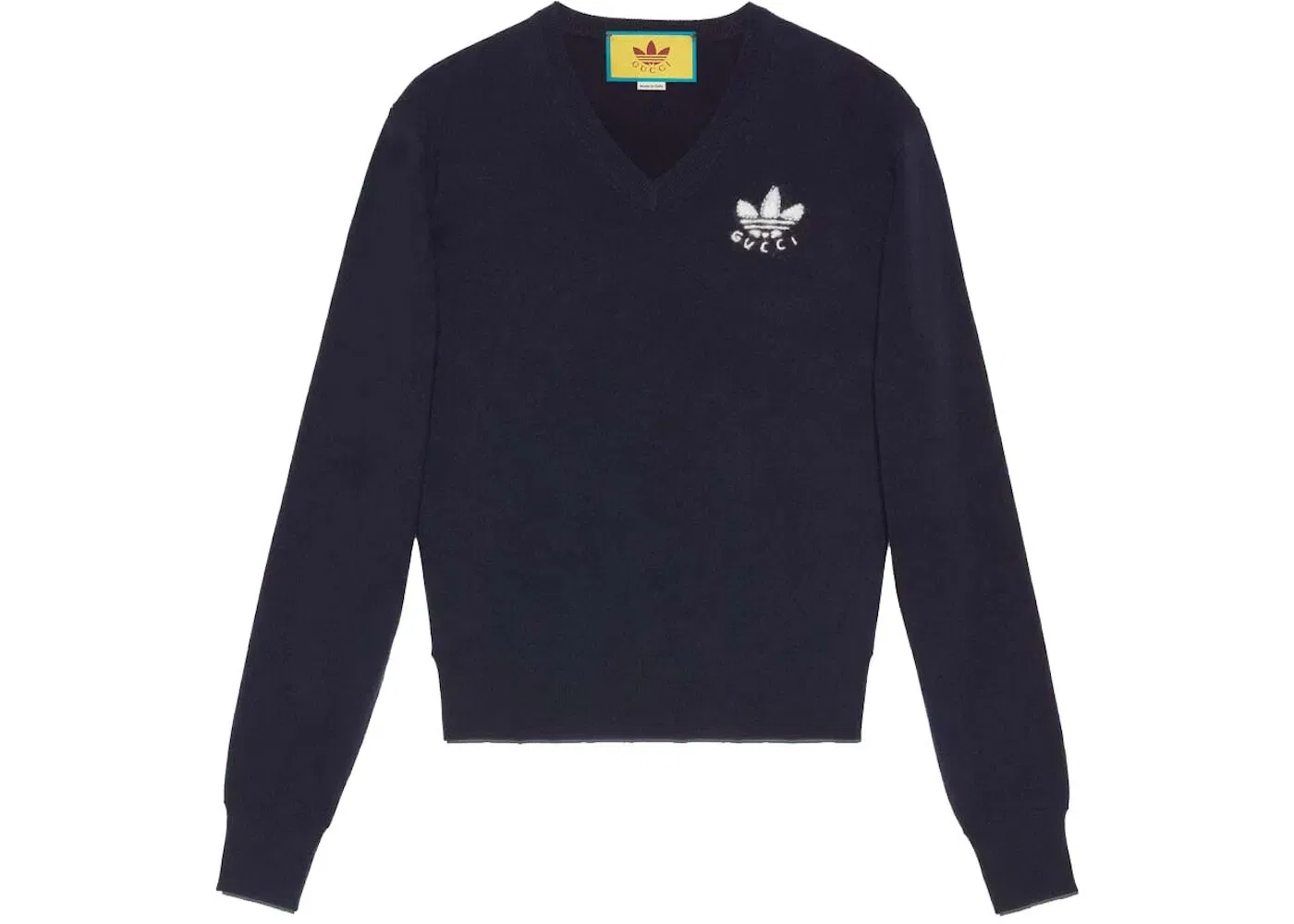 Мужской шерстяной свитер Gucci x Adidas Sweater, Navy