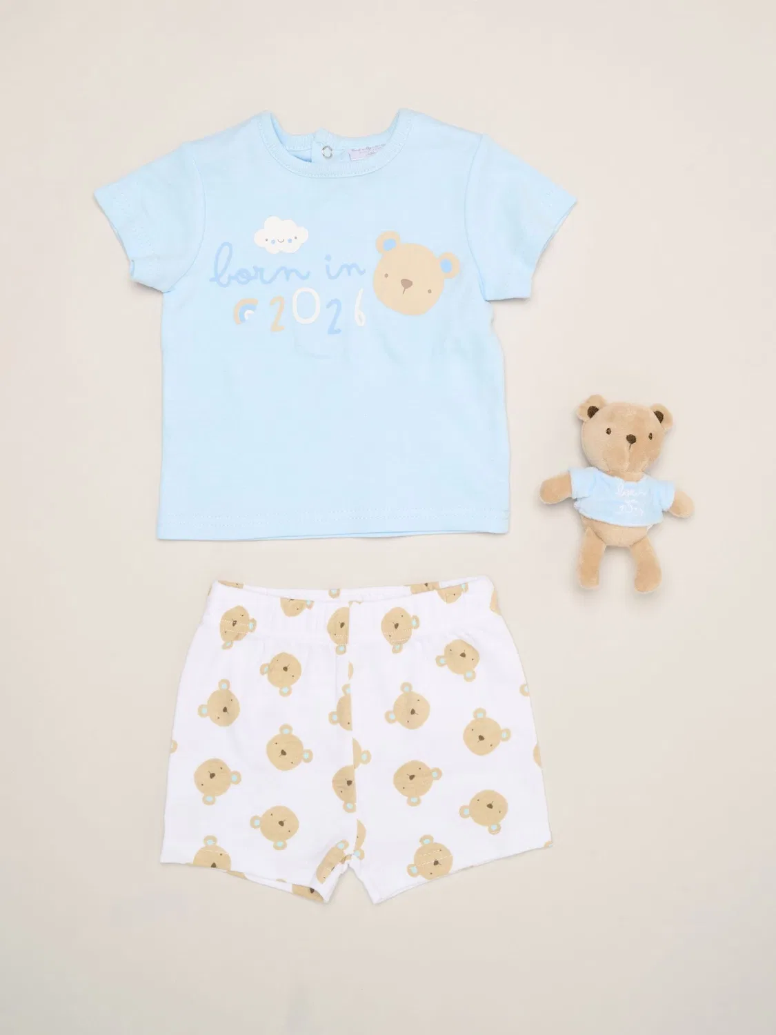 Комплект одежды для новорожденных с мишкой Rock-A-Bye Baby Boutique, синий