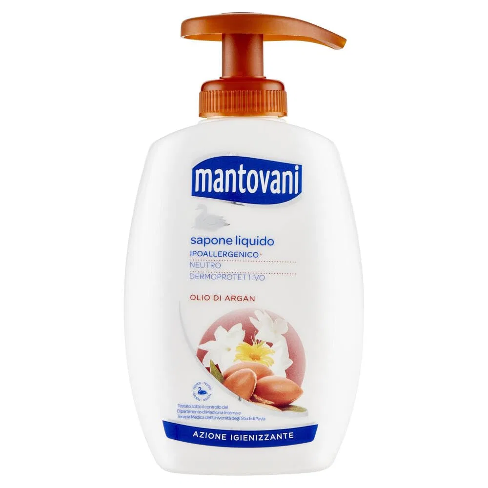 Жидкое мыло Mantovani с аргановым маслом, 4 x 300 мл, Argan, Beni Culinari — фото 2