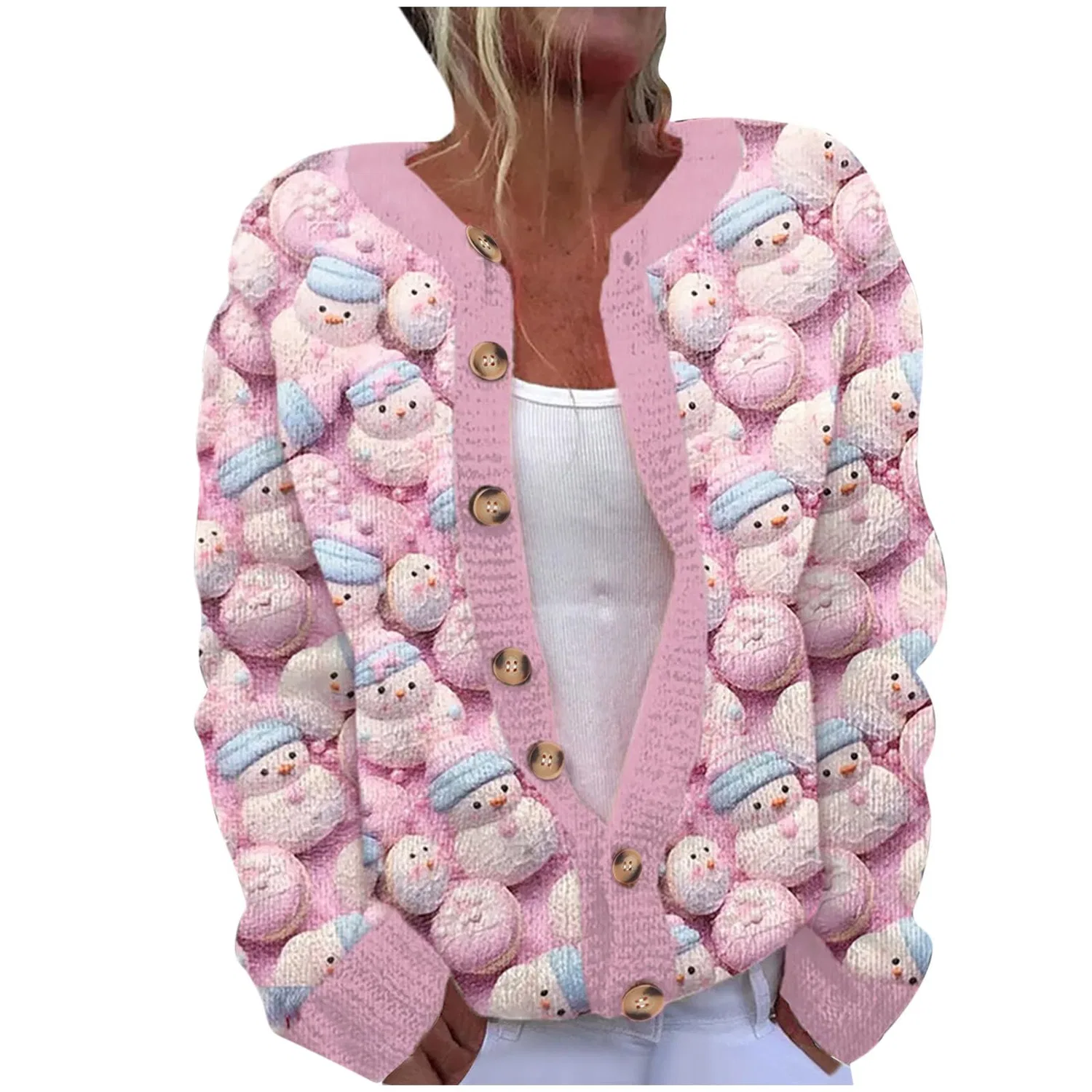 Женский свитер с рождественским принтом Christmas Jumper, 16 Multicolore