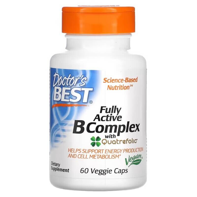 

Комплекс витаминов группы В с четырехлистником Doctor's Best, 60 капсул