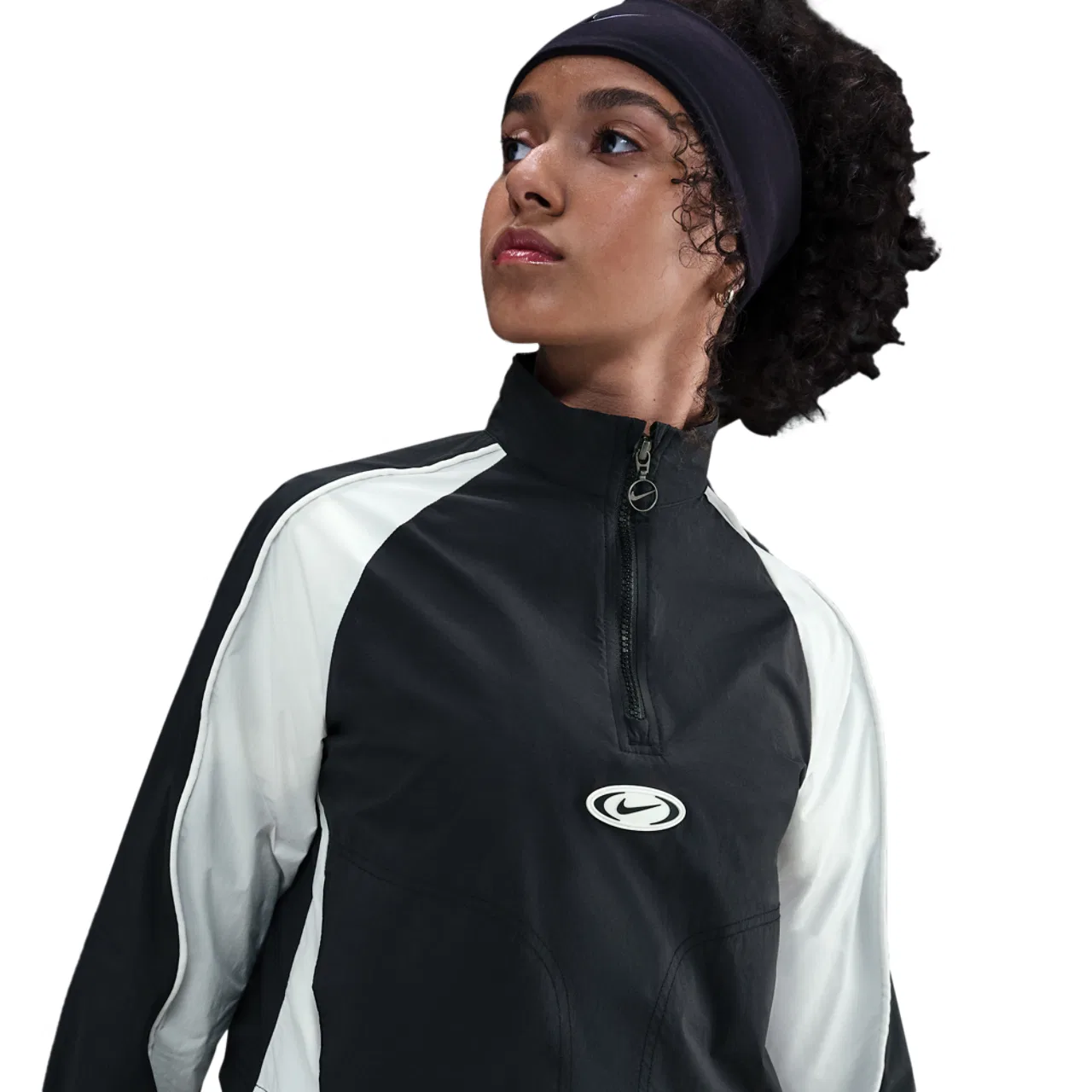 Куртка спортивная для девочек NSW Track Jacket GX Nike, цвет White/White/Black — фото 3