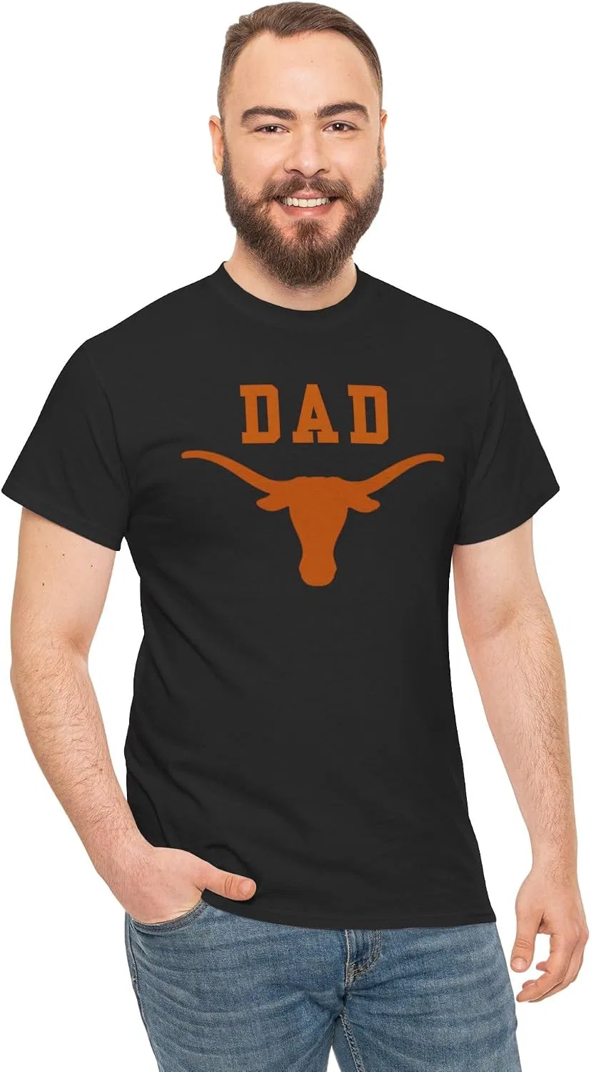 Мужская футболка с принтом Texas Longhorn, чёрный — фото 2