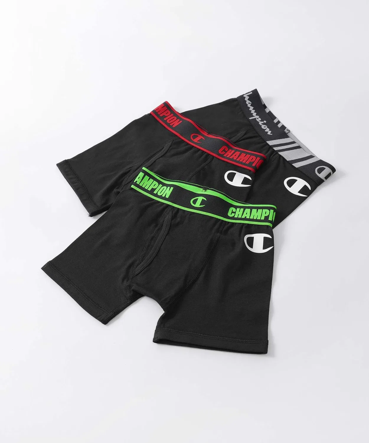 Детский комплект трусов-боксеров с логотипом Champion, Cotton Stretch Trunk, 3 шт, 130-160 см Champion, Разноцветный