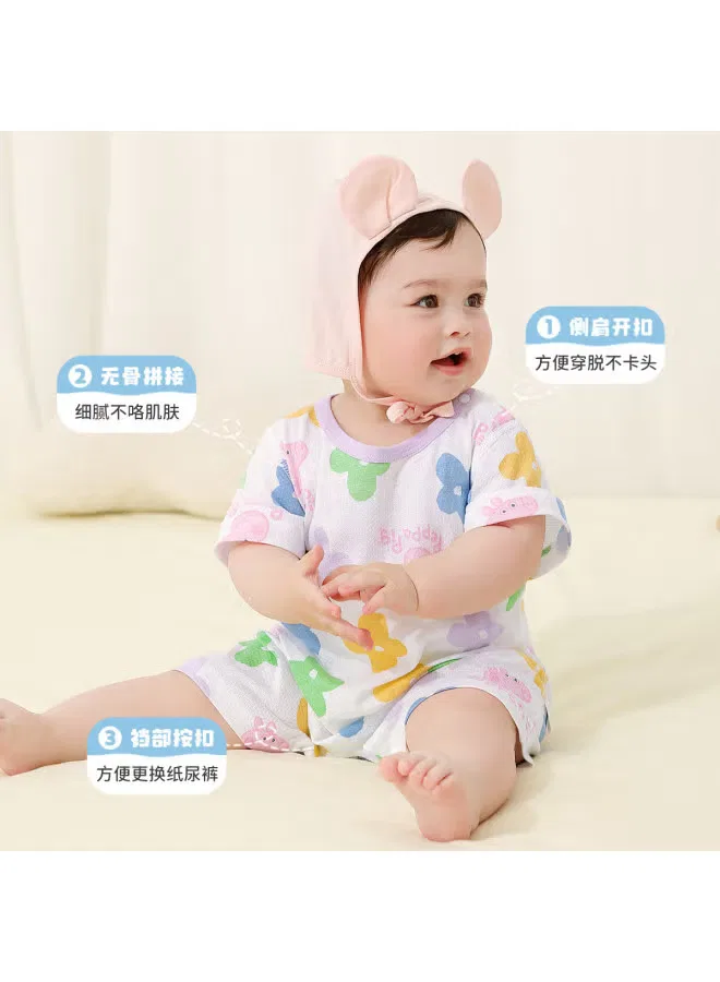 Боди-комбинезон с коротким рукавом из хлопка Peppa Pig, белый — фото 4