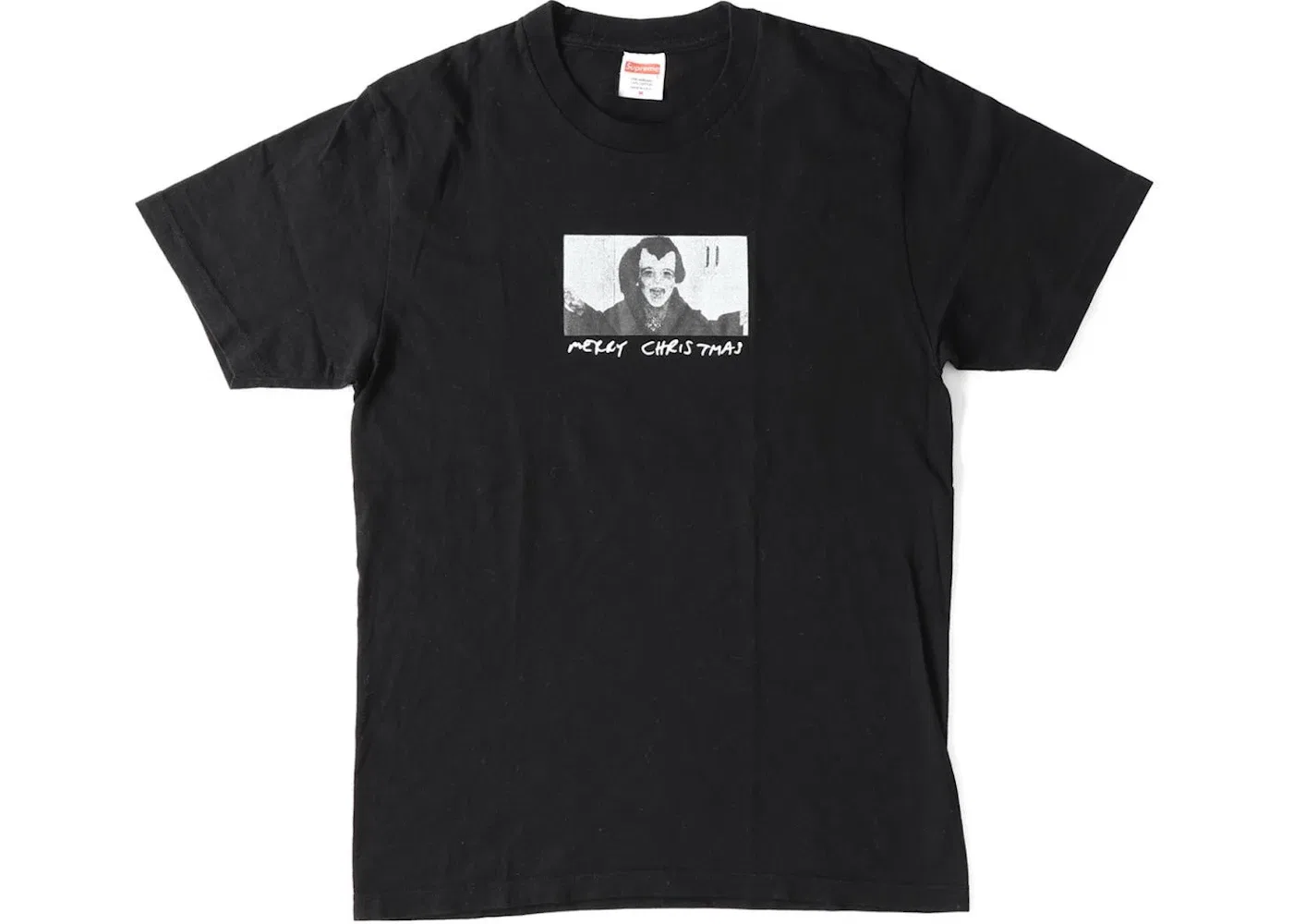 Мужская футболка с принтом Supreme Merry Christmas Tee Supreme, Black