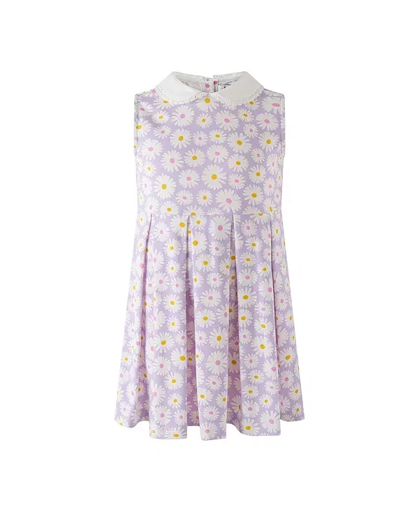Детское платье для девочек без рукавов Daisy Jersey Dress Rachel Riley, фиолетовый