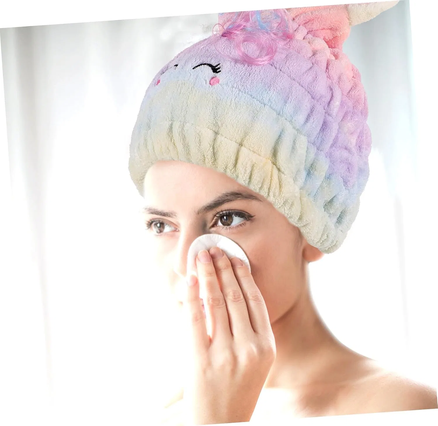 Шапочка для душа Microfibre Hair Towel, HAMPPLIES, 1 шт, 25x21.5x4 см, Multi-coloured — фото 4