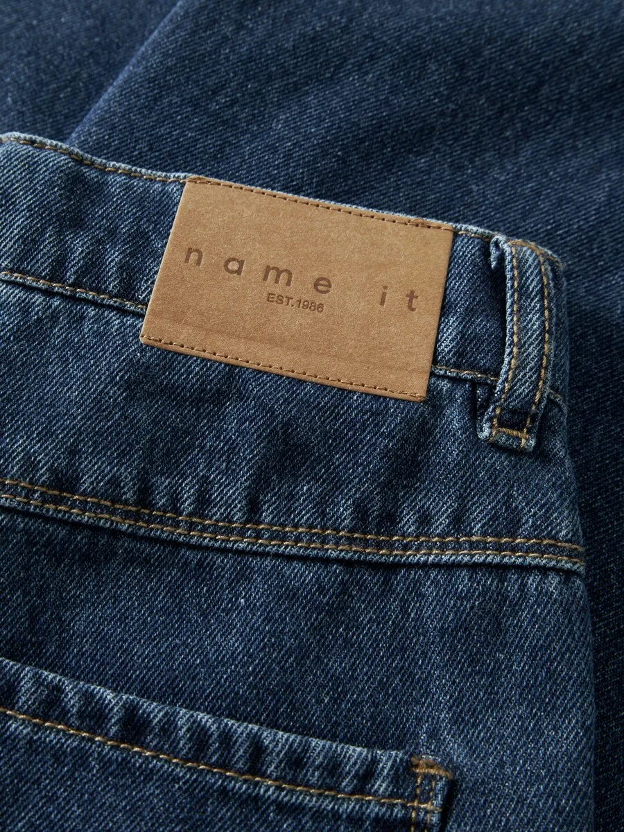 Джинсы NAME IT Wide leg Jeans 'NKFBella' темно-синего цвета — фото 3