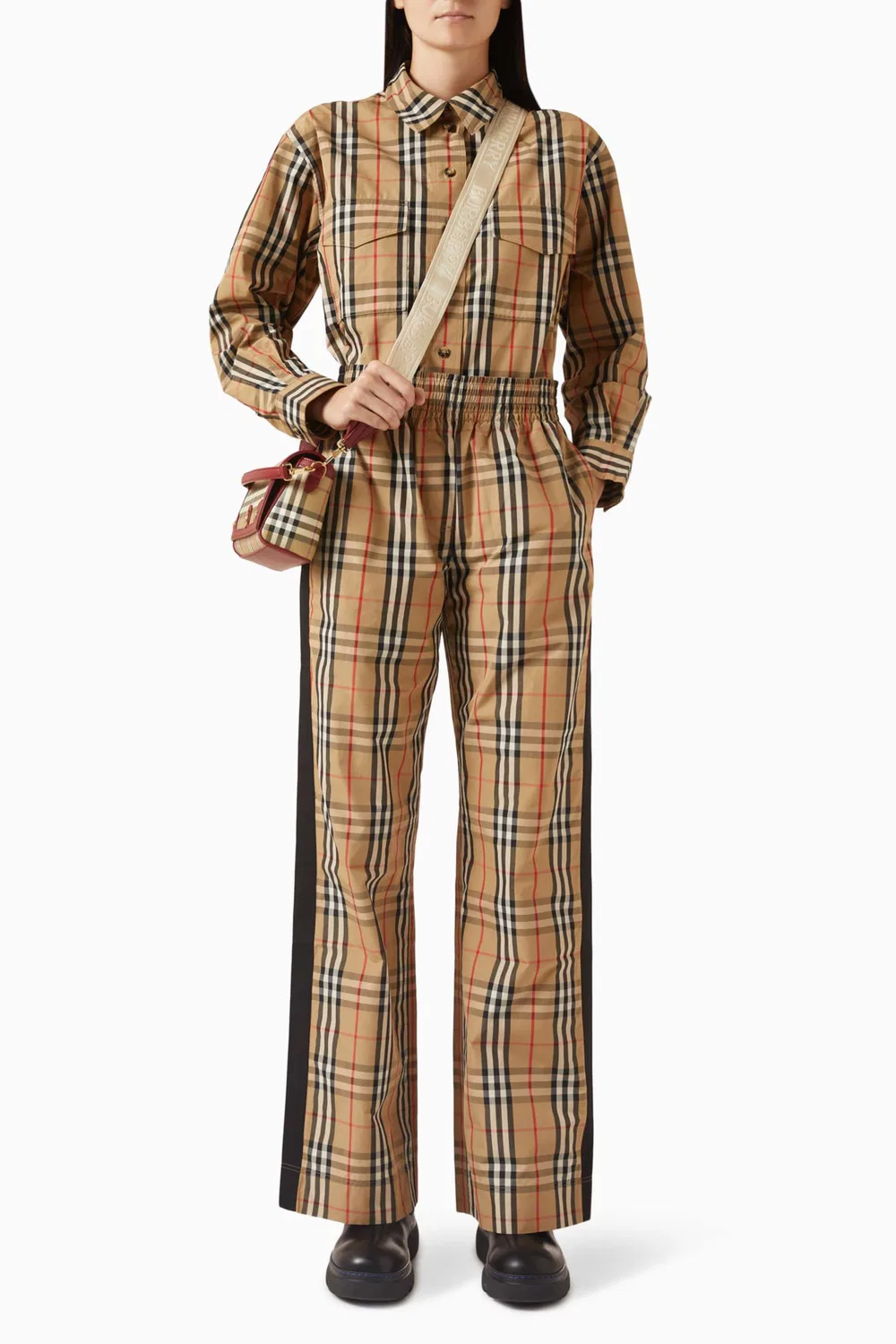 Рубашка в клетку Turnstone Burberry, нейтральный — фото 2