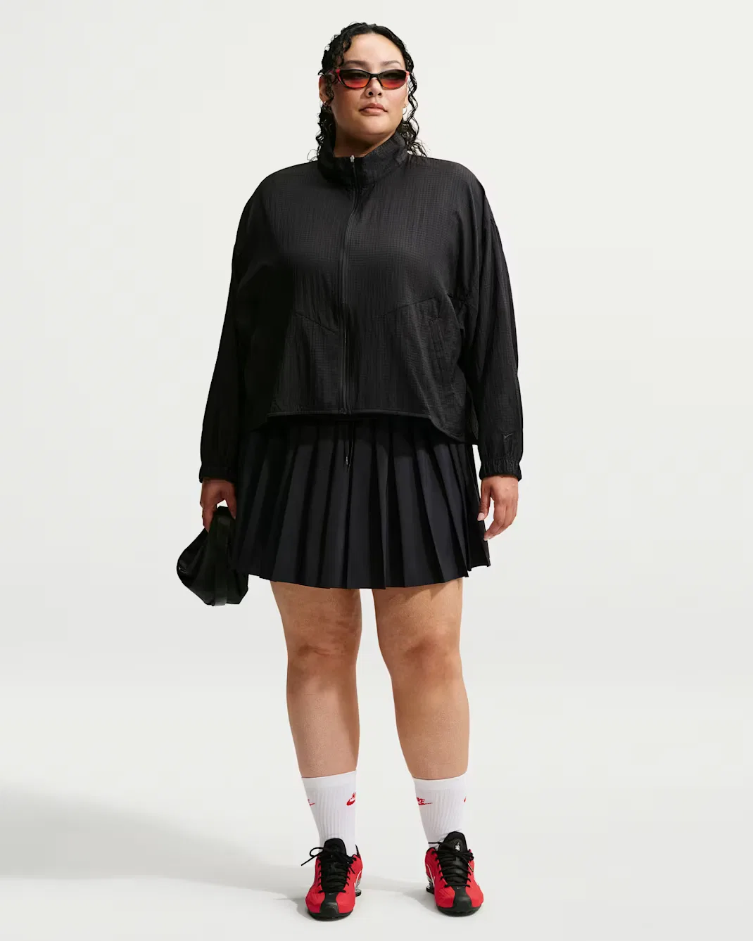 Женская легкая куртка из рипстопа большого размера (оверсайз) Nike Sportswear, Black/Black — фото 4