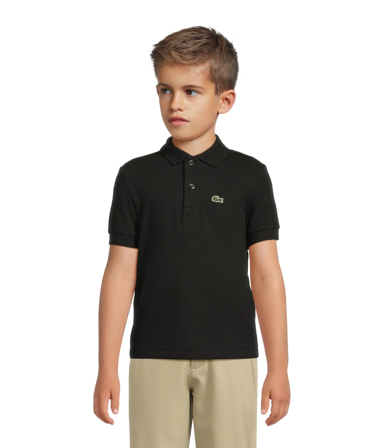 Поло Petit Pique (для малышей/детей постарше) Lacoste Kids, Noir