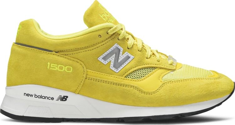 Кроссовки New Balance Pop Trading Company x 1500 Made in England 'Electric Yellow', желтый — фото 2
