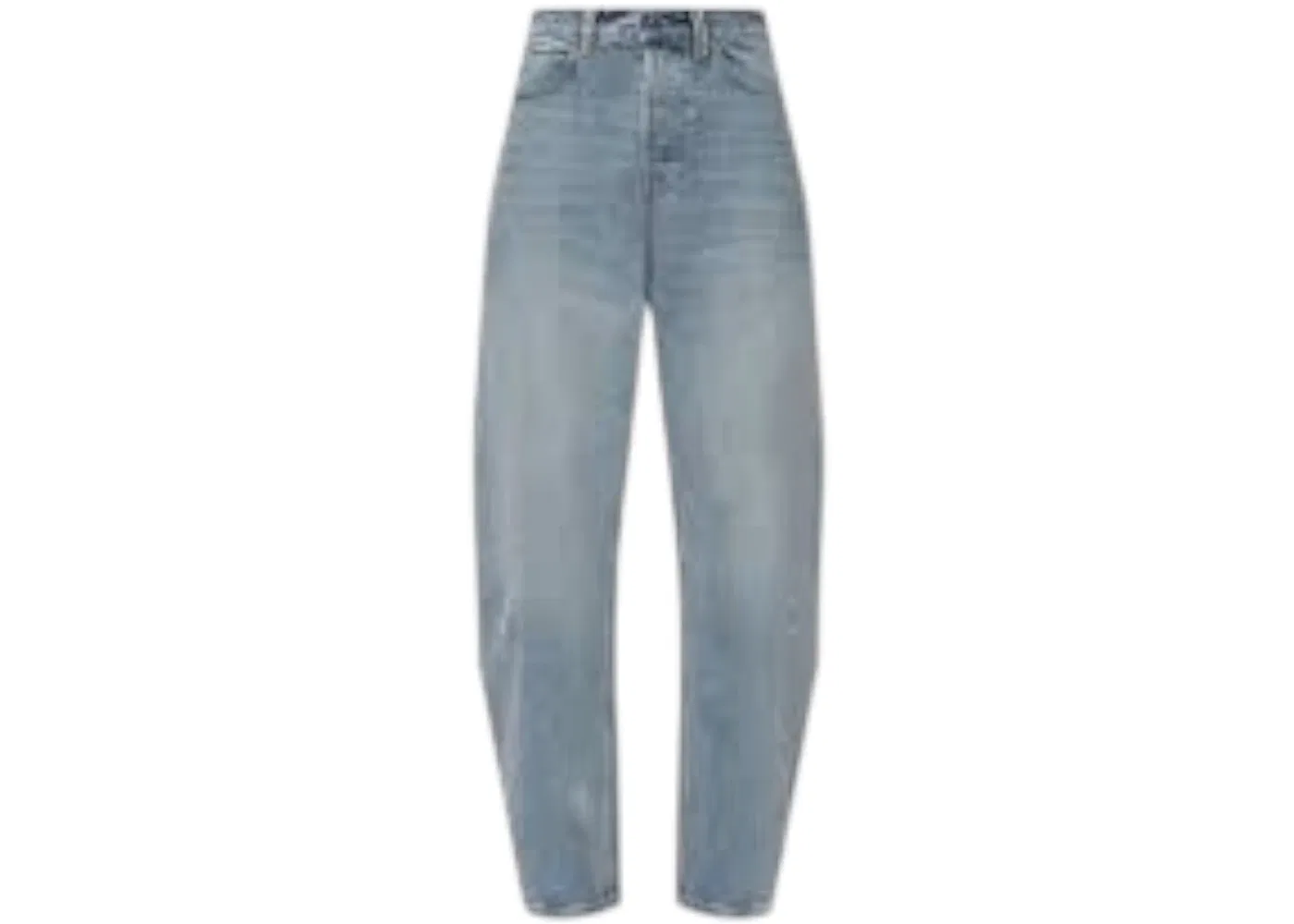 Женские джинсы свободного кроя с поясом-цепочкой Crystal Beltloops Float Mid Rise Relaxed Alexander Wang, Vintage Bleach Blue