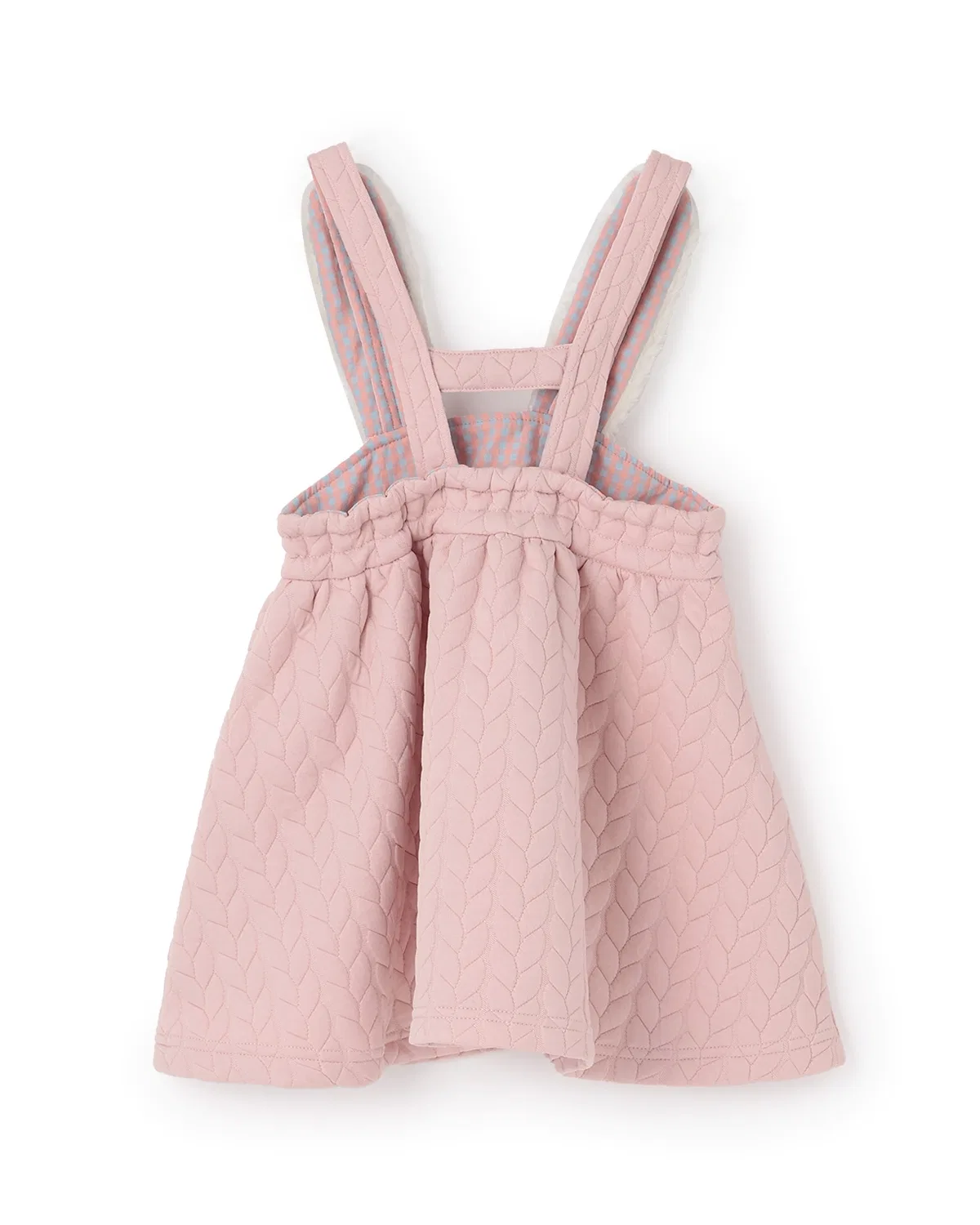 Детский джемпер-сарафан с принтом, модель Apple Pocket, baby cheer, Navy — фото 2